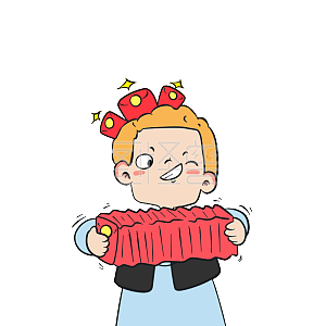 图怪兽原创元素财力强大卡通表情包