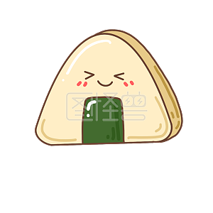 图怪兽原创元素卡通通用食物寿司饭团