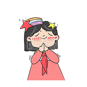 图怪兽原创元素祈福卡通表情包