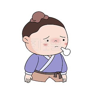 卡通可爱古装女孩表情包愁详情图怪兽原创元素七夕情人节织女卡通