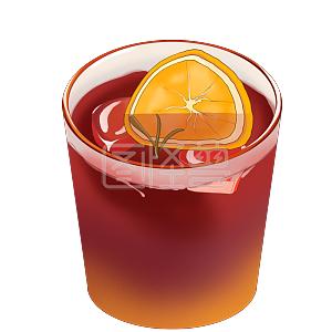图怪兽原创元素手绘处暑冰镇红茶插画元素