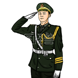 海报 商业 宣传 促销 活动 传媒 背景 节日 建军节 军人 帅气 敬礼