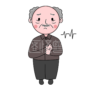 图怪兽原创元素国际老人节卡通老爷爷