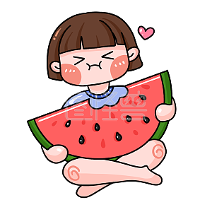 图怪兽原创元素人物西瓜夏天详情图怪兽原创元素卡通冰淇淋夏天