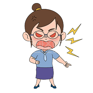 图怪兽原创元素教师节老师责骂生气表情包