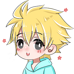 图怪兽原创元素卡通表情包男生黄发开心快乐