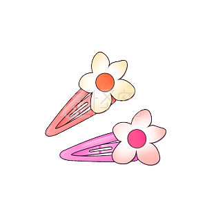 图怪兽原创元素卡通开学季手工课堂手工发卡插画