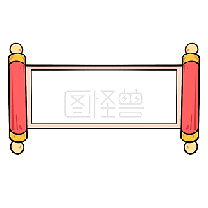 图怪兽原创元素卡通边框装饰牌匾古风