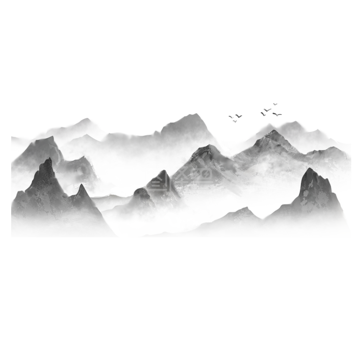 图怪兽原创元素寒露山水素材背景素材图片 图怪兽