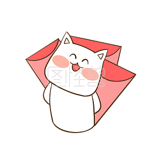 图怪兽原创元素卡通可爱猫咪高精