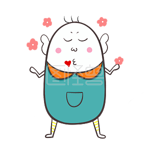 图怪兽原创元素卡通表情包怪兽插画元素