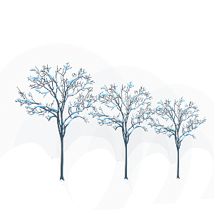 图怪兽树干树叶背景素材图片 图怪兽