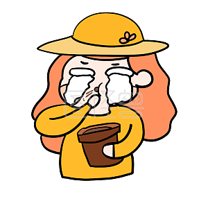 卡通 购物吃土 表情包