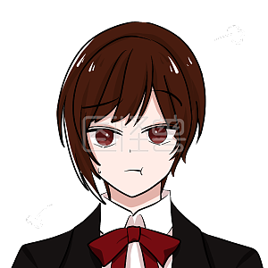 图怪兽原创元素卡通表情包西服帅哥赌气噘嘴