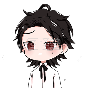 图怪兽原创元素卡通表情包衬衫男皱眉为难