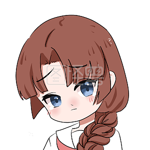 图怪兽原创元素卡通表情包麻花辫女孩哭泣伤心