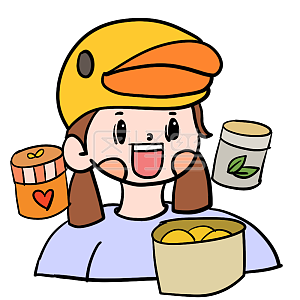 图怪兽原创元素购物节小姐妹哇塞表情包插画原创元素