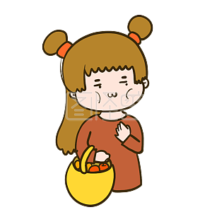 图怪兽原创元素双十一购物女孩哎哟喂表情包插画元素