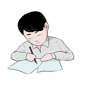 写字爸爸学习教育条漫