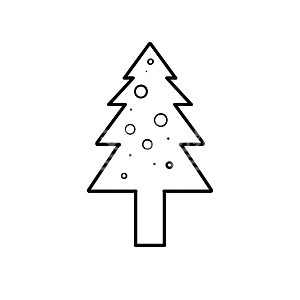 图怪兽圣诞树平安夜背景素材图片 图怪兽