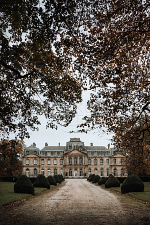 图怪兽原创素材复古欧美欧式城堡风光摄影旅游情人节旅游海报