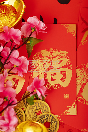 春节美食坚果巴坦木详情新春喜庆福装饰写字详情喜庆新春节日