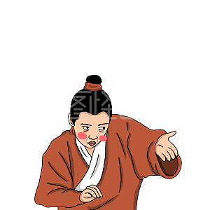 图怪兽原创元素手账插画元素表情包请复古古代古风搞笑