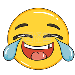卡通风女孩表情包笑哭插画元素详情图怪兽原创元素牛年可爱卡通小