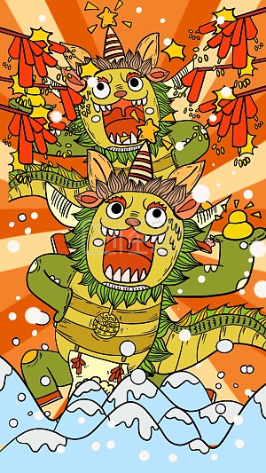 除夕背景图片-除夕背景素材设计-图怪兽