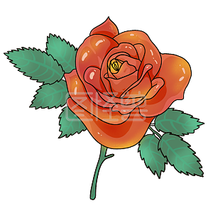 图怪兽原创素材卡通花卉情人节玫瑰花背景素材图片 图怪兽