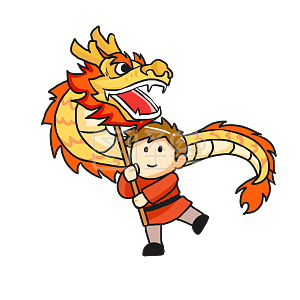 图怪兽原创元素手账表情包新年