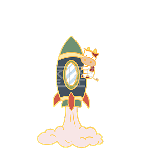 图怪兽原创元素手账表情包火箭