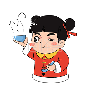 喝粥