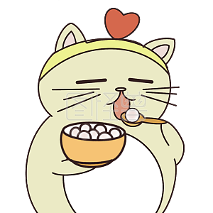 图怪兽原创元素 卡通 元宵节 猫