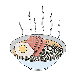 图怪兽原创元素 卡通 龙抬头 龙须面 面条