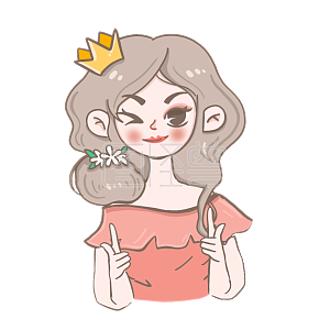 图怪兽原创元素妇女节女王俏皮表情包