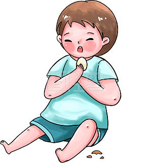 图怪兽原创元素立夏习俗吃鸡蛋卡通人物形象