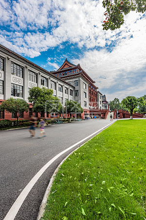 环境优美的川大校园