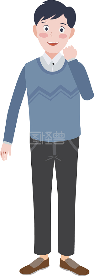 视频动画ai角色爸爸卡通鼓励