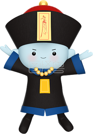 图怪兽原创元素c4d立体棕色卡通小僵尸