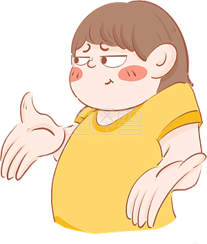 图怪兽原创元素摊手人物无奈首图