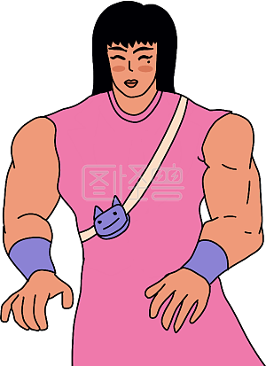 大力士女孩金刚芭比人物表情包