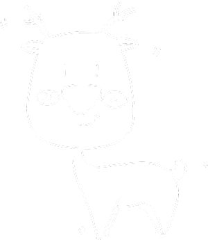 图怪兽原创元素拼图装饰简约白线动物