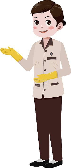 视频动画ai角色卡通保洁阿姨介绍