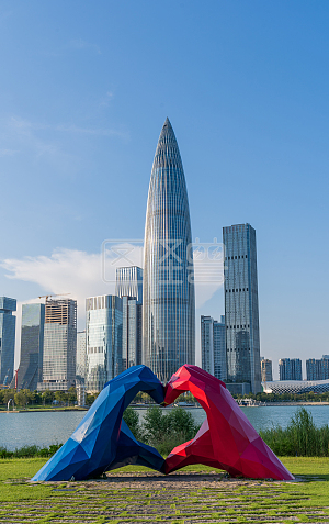 深圳建筑背景图片-深圳建筑素材设计-图怪兽