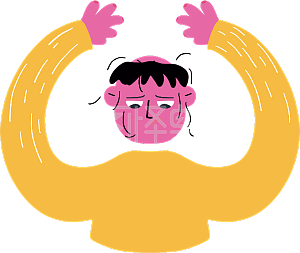 图怪兽原创元素无厘头装饰趣味搞笑