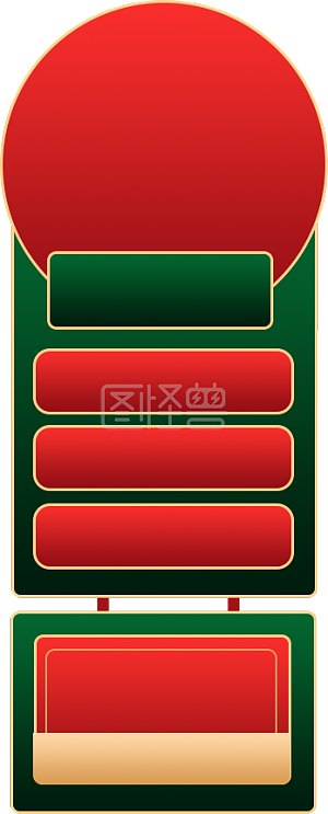 图怪兽原创元素 悬浮导航 电商首页悬浮导航 直播间悬浮导航栏 圣诞节