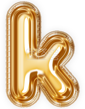 c4d小写字母k气球质感立体字3d渲染元素 拷贝