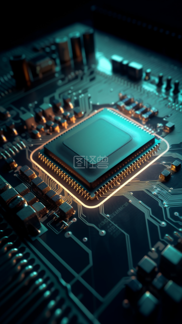 高科技集成电路背景-背景素材图片-图怪兽