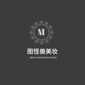 简洁美妆LOGO白色GIF动图模板